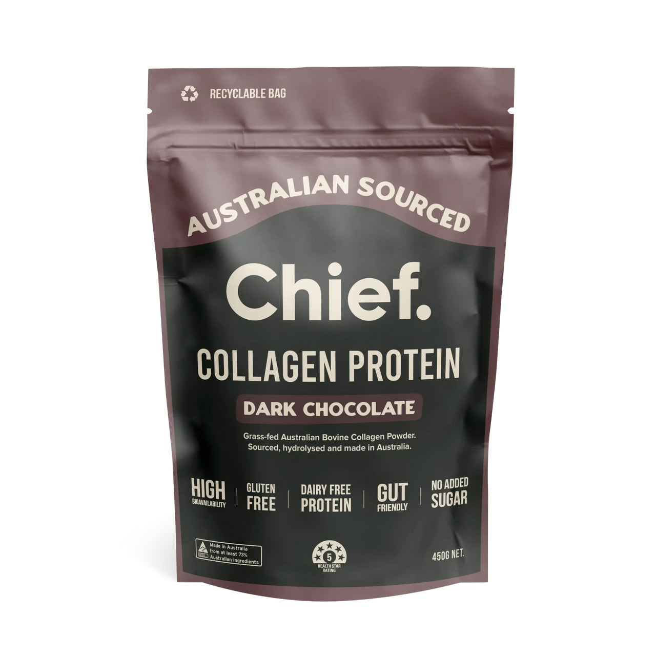 Grass-fed Collagen Protein Powder - Dark Chocolate